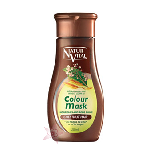 NaturVital Colour Hair Mask Chestnut Hair - Kestane Saçlar İçin 300 ml 