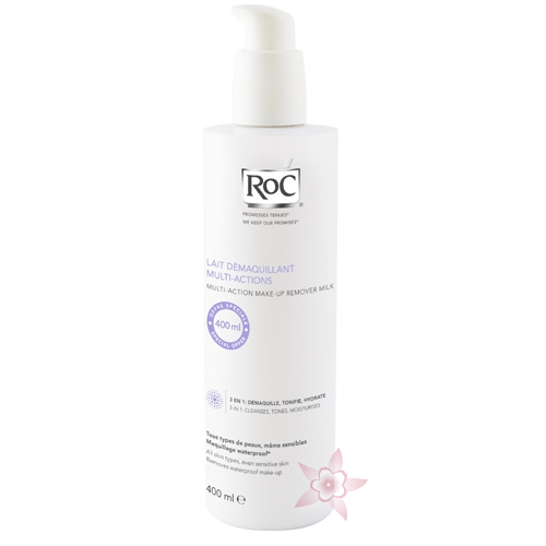 RoC Multi -Action Make -Up Remover Milk -3'ü 1 Arada Makyaj Temizleyici Bakım 400 ml