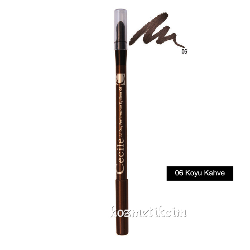 Cecile All Day Performance Eyeliner 06 Koyu Kahve