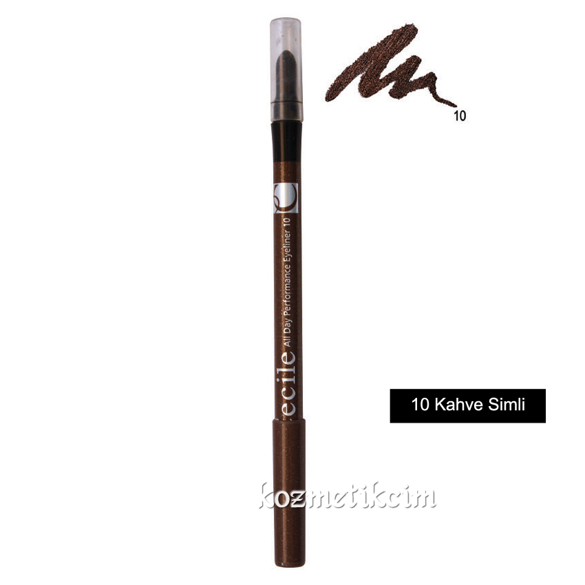 Cecile All Day Performance Eyeliner 10 Kahve Simli