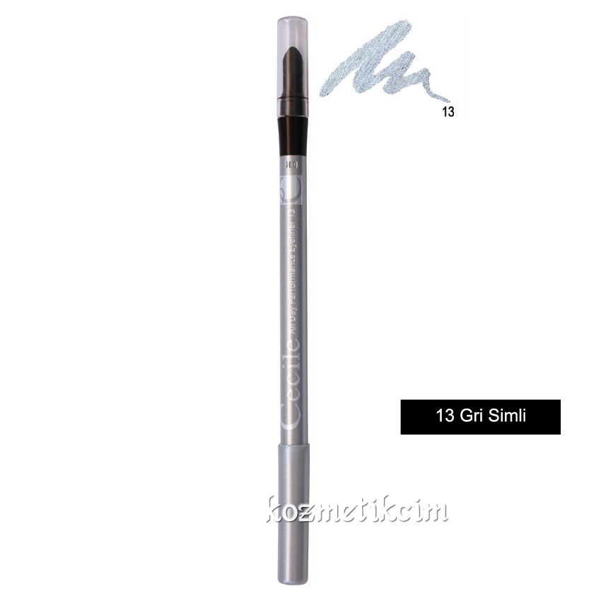 Cecile All Day Performance Eyeliner 13 Gri Simli