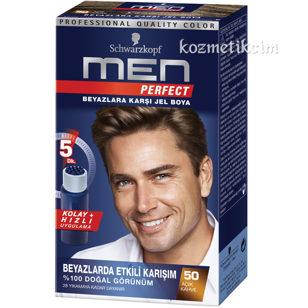 Schwarzkopf Men Perfect Amonyaksız Jel 50-Açık Kahve