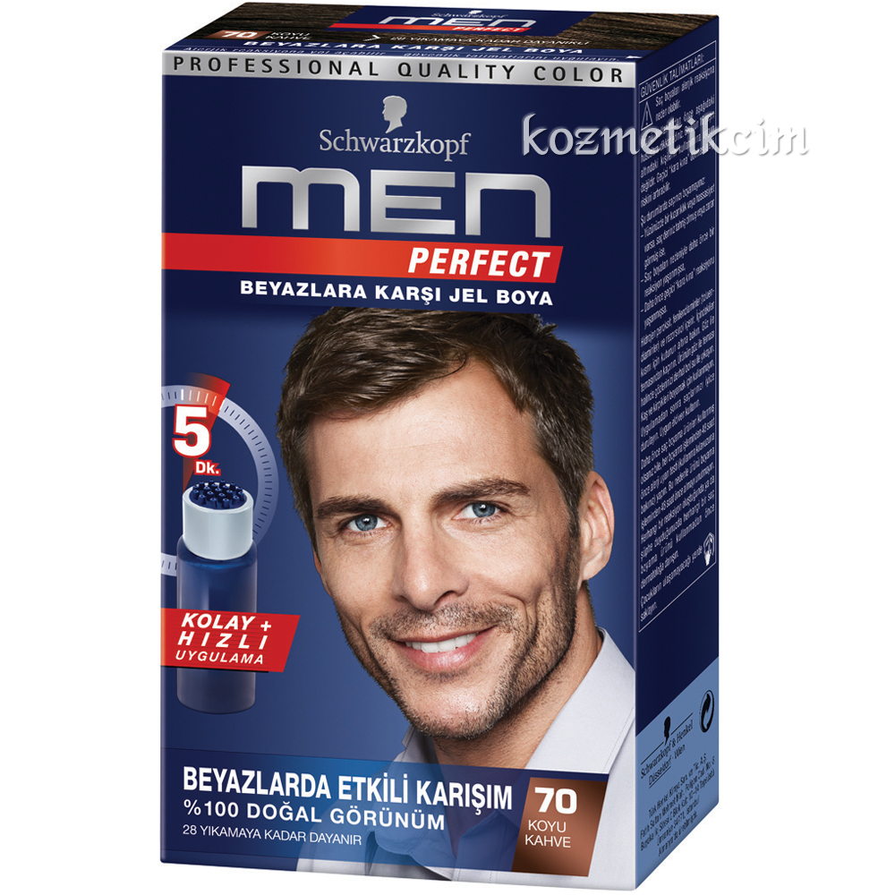 Schwarzkopf Men Perfect Amonyaksız Jel 70-Koyu Kahve