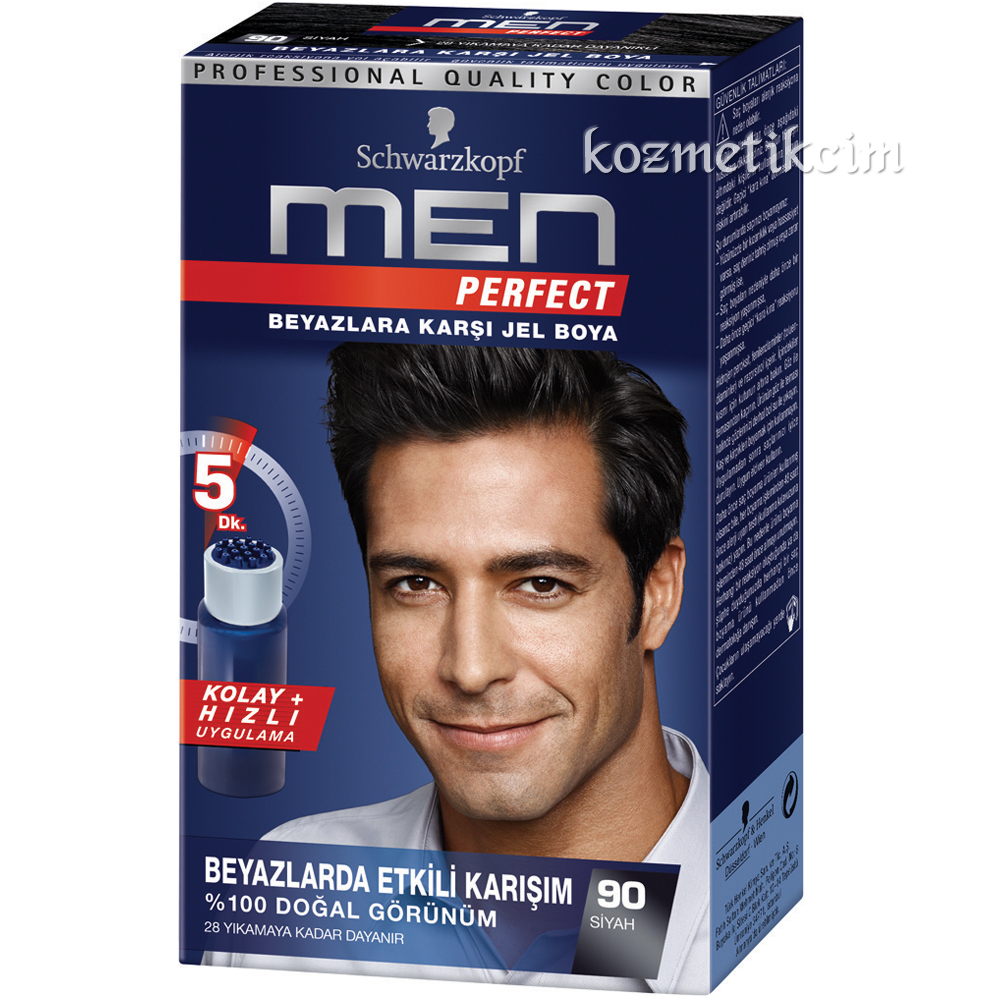 Schwarzkopf Men Perfect Amonyaksız Jel 90-Siyah