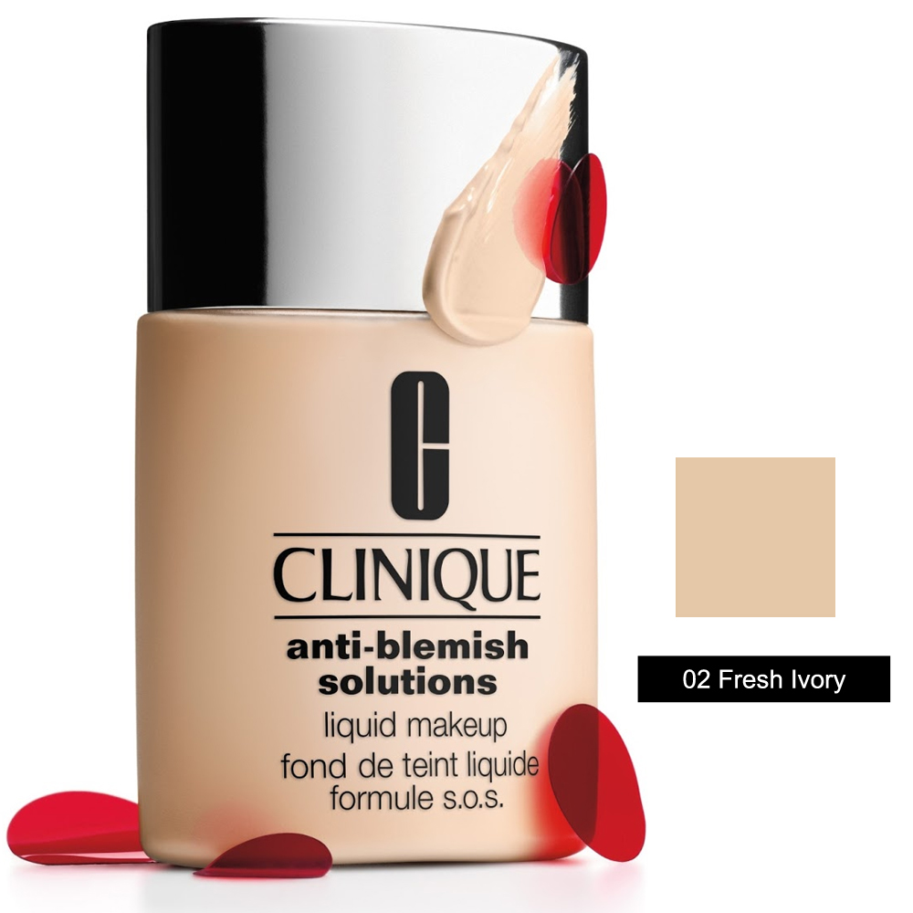 Clinique Anti-Blemish Liquid Makeup Sivilce Karşıtı Sıvı Fondöten 02 Fresh Ivory