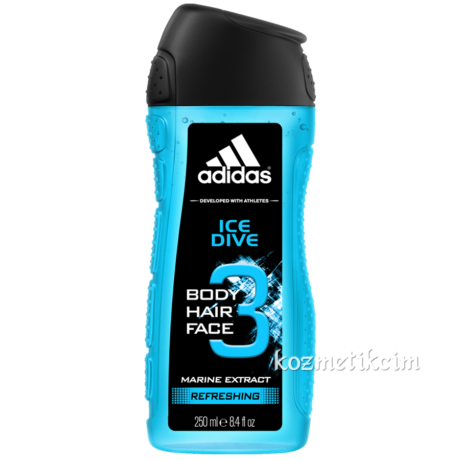 Adidas Ice Dive Üçü Bir Arada Duş Jeli 250 ml