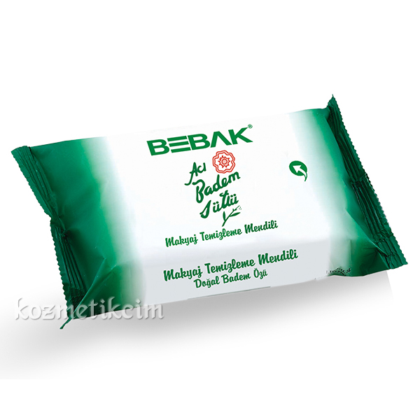 Bebak Acı Badem Makyaj Temizleme Mendili 20 Adet 