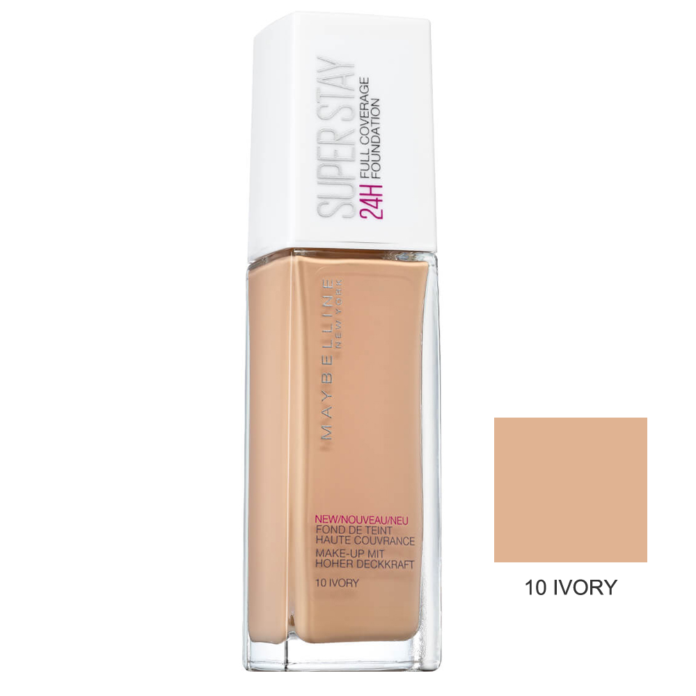 Maybelline Super Stay 24 Hour Fondöten 10 Ivory