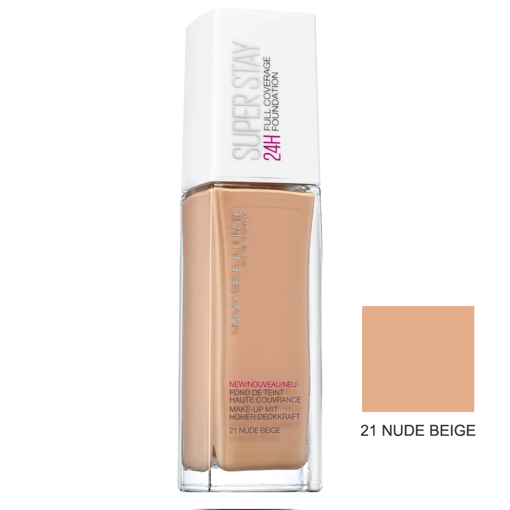 Maybelline Super Stay 24 Hour Fondöten 21 Nude