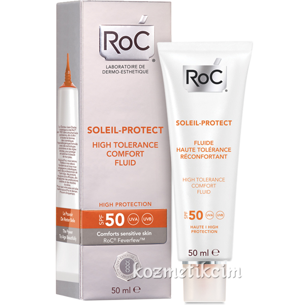 RoC Soleil Protect Hassas Ciltler İçin Güneş Korumalı Rahatlatıcı Likit Yüz Nemlendiricisi SPF 50
