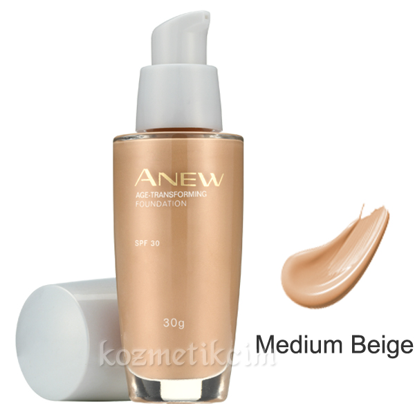 AVON Anew Yaşlanma Etkilerini Düzgünleştiren Fondöten SPF15 Medium Beige