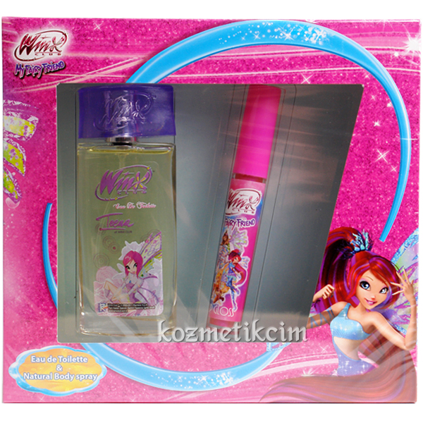 Winx Club Teena Edt 50 ml Çocuk Parfüm Seti Dudak Parlatıcılı