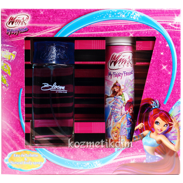 Winx Club Bloom Edt 50 ml Çocuk Parfüm Seti Doğal Vücut Spreyli