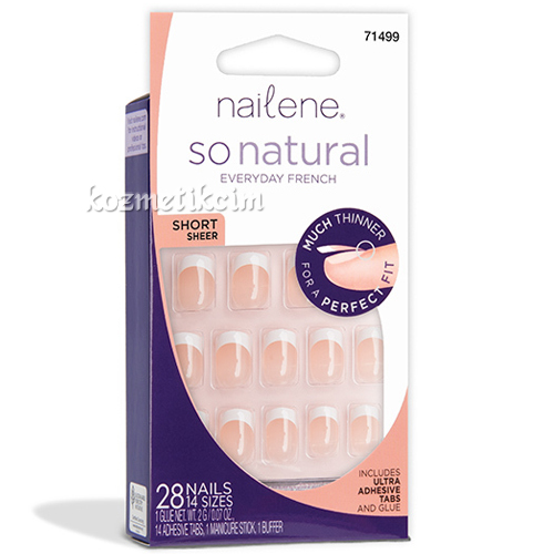 Nailene So Natural Ultra Flex Short Sheer French Takma Tırnak - 71499