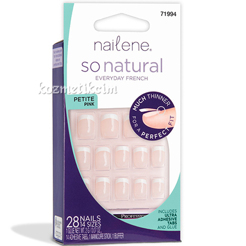 Nailene So Natural Ultra Flex Petite Pink French Takma Tırnak - 71994