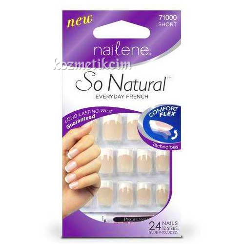 Nailene So Natural Comfort Flex Petite Pink French Takma Tırnak - 71003
