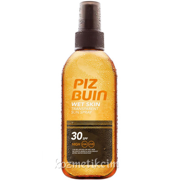 Piz Buin Transparan Islak Cilde Uygulanabilen Güneş Spreyi SPF 30 150 ml