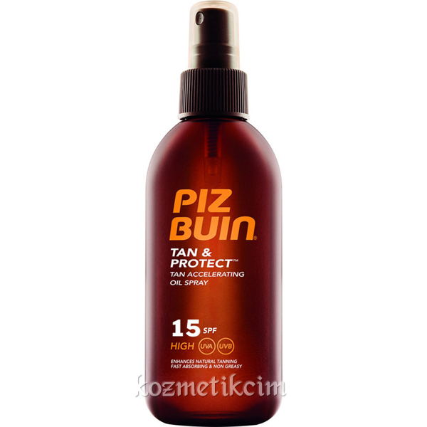 Piz Buin Bronzlaşma ve Koruma için Sprey Yağ SPF 15 150 ml