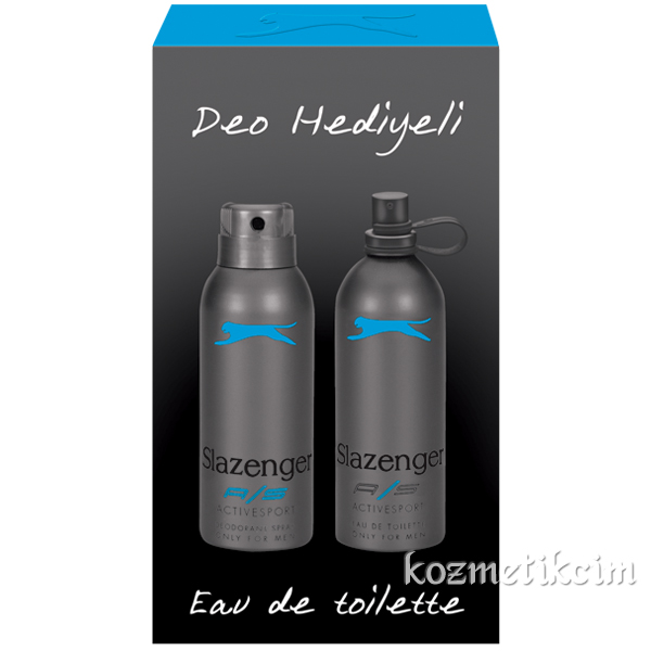 Slazenger Active Sport Mavi 125 ml EDT Erkek Parfümü Deodorant Hediyeli
