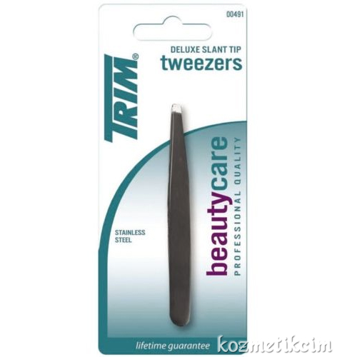 TRIM Eğik Uçlu Profesyonel Siyah Cımbız