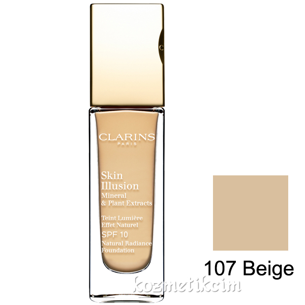Clarins Skin Illusion Natural Radiance Foundation SPF 10 107 Beige
