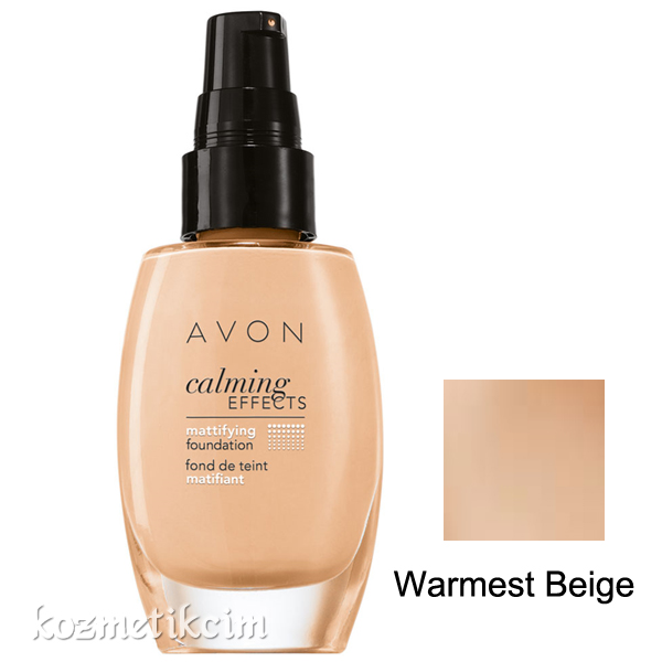 AVON Calming Effects Mat Görünüm Veren Fondöten Warmest Beige