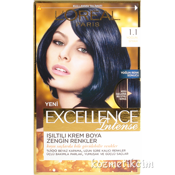 L'Oréal Excellence Intense Saç Boyası 1.1 Yoğun Siyah