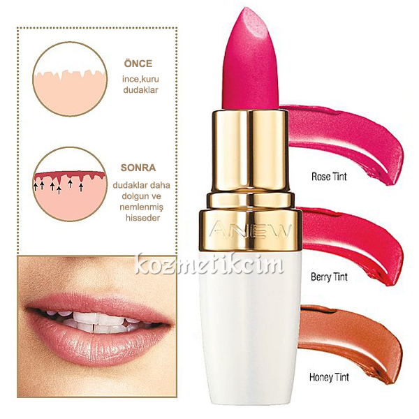 AVON Anew Tinted Dolgunlaştırıcı Renkli Dudak Bakım Stiği