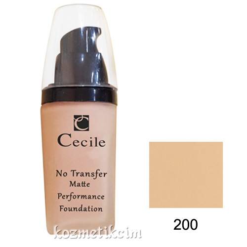 Cecile No Transfer Matte Performance Foundation 200