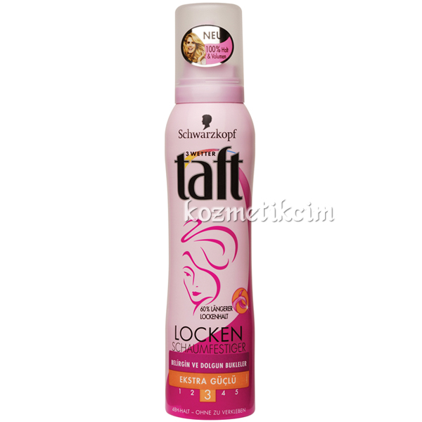 Taft Locken Bukleler İçin Extra Güçlü Saç Köpüğü