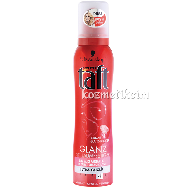 Taft Glanz Milyonlarca Elmas Işıltısı Ultra Güçlü Saç Köpüğü