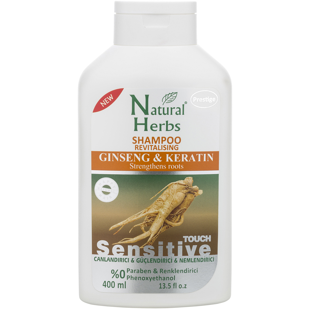 Natural Herbs Ginseng & Keratin  Şampuan