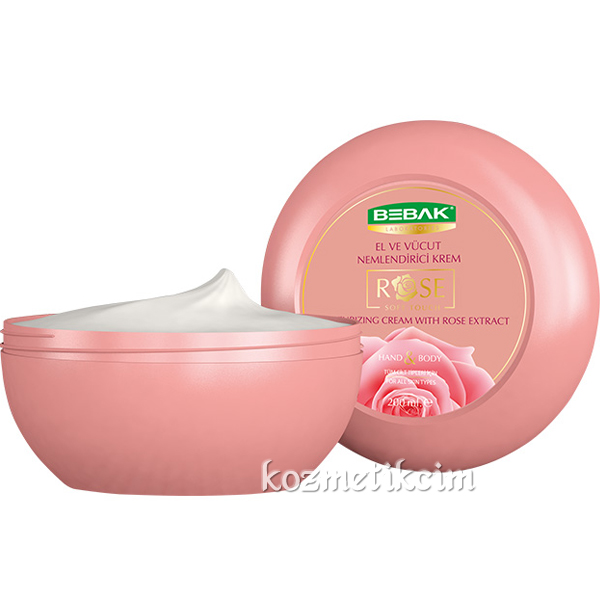 Bebak Gül Özlü El ve Vücut Nemlendirici Kremi 200 ml