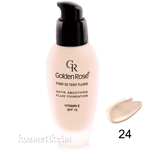 Golden Rose Satin Smoothing Fluid Foundation SPF15 24