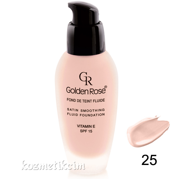 Golden Rose Satin Smoothing Fluid Foundation SPF15 25