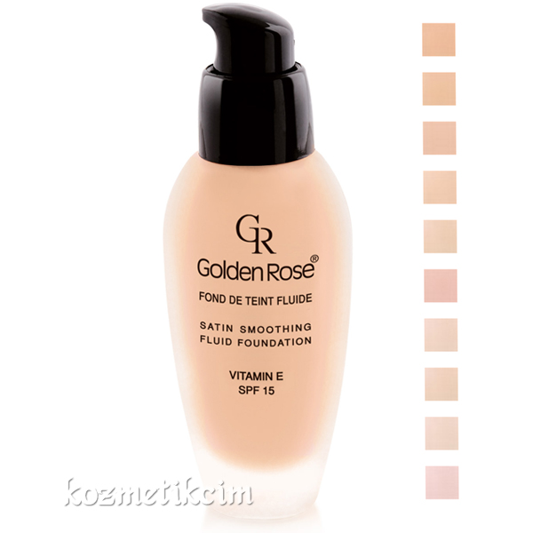 Golden Rose Satin Smoothing Fluid Foundation SPF15