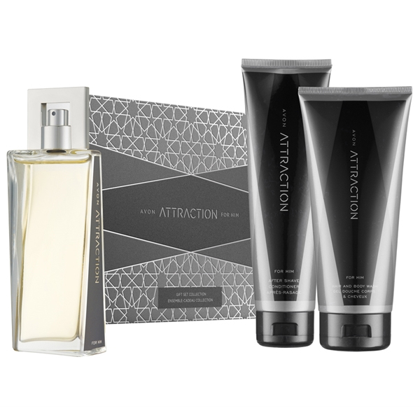 AVON Attraction EDT 75 ml Erkek Parfüm Seti