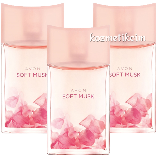 AVON Soft Musk Edt 50 ml Bayan Parfümü - 3 Adet