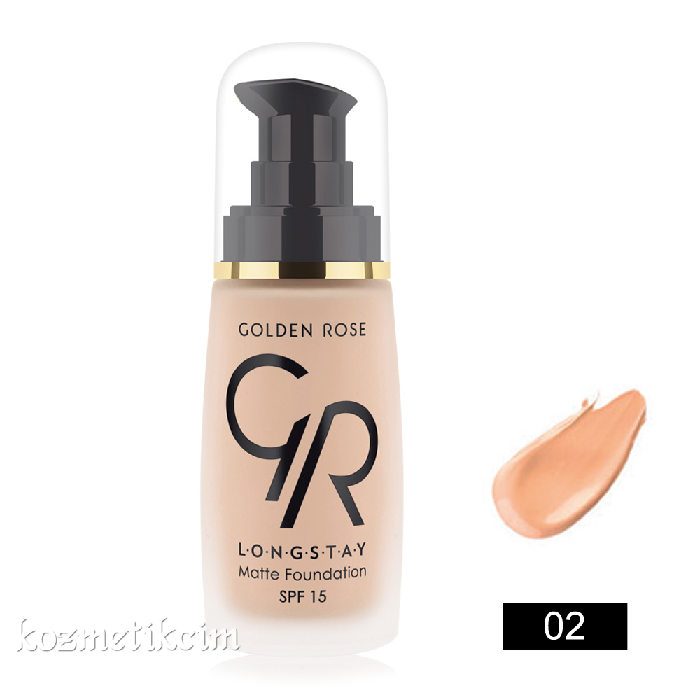 Golden Rose Longstay Matte Foundation-Mat Fondöten 02