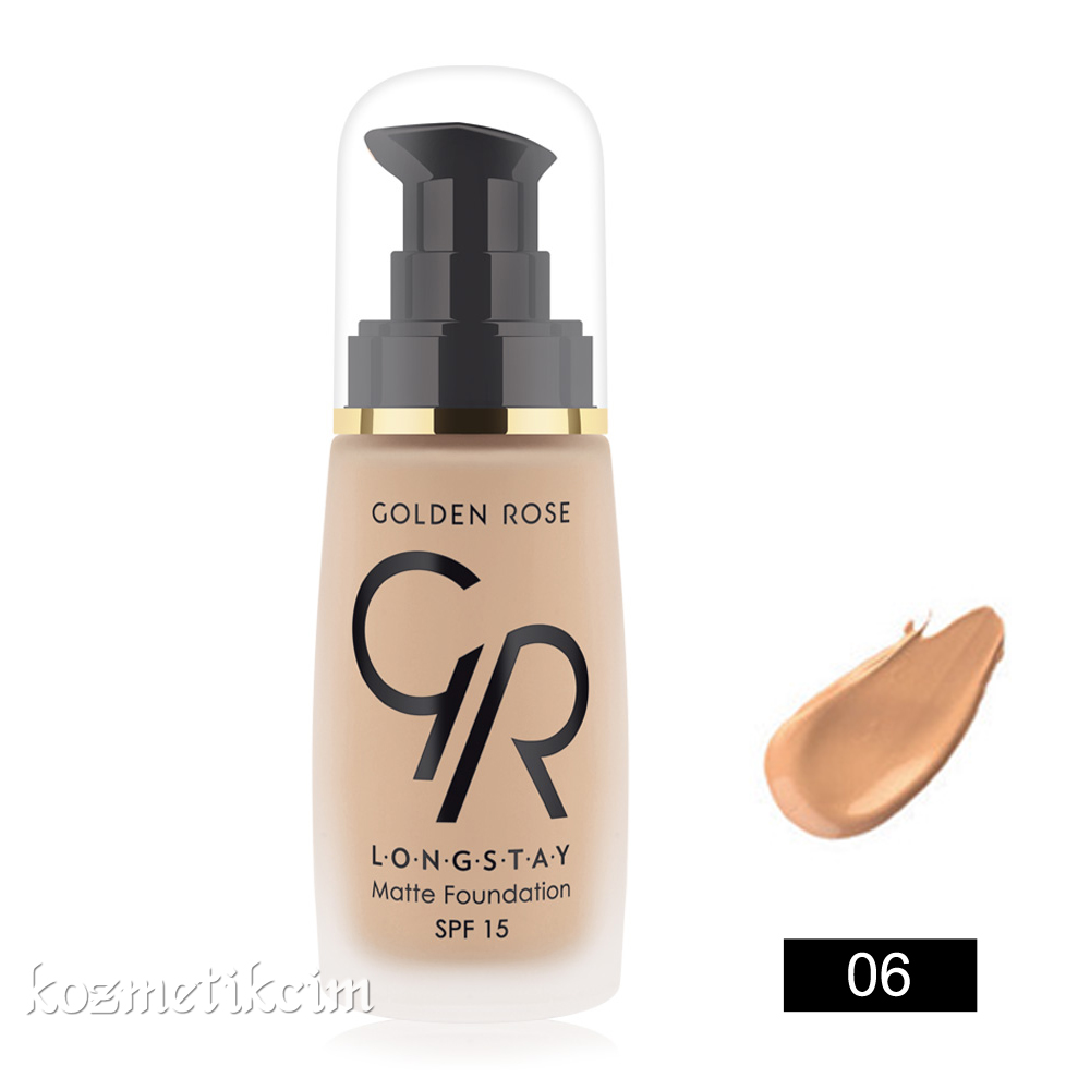 Golden Rose Longstay Matte Foundation-Mat Fondöten 06