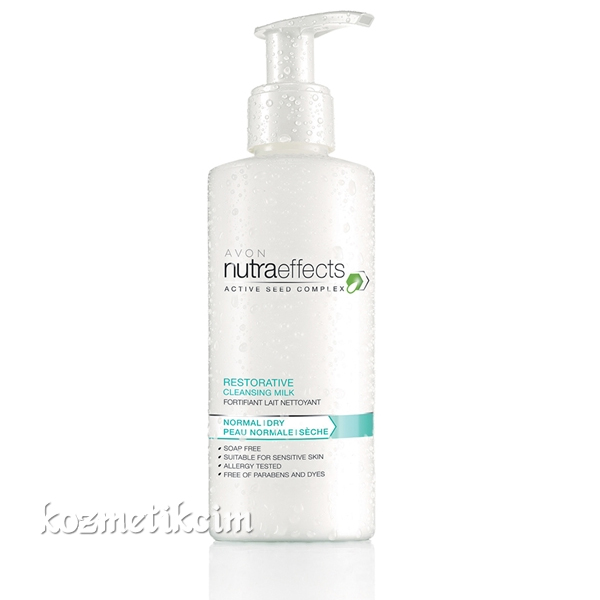 AVON Nutra Effects Normal ve Kuru Ciltler için Onarıcı Temizleme Sütü- 200 ml