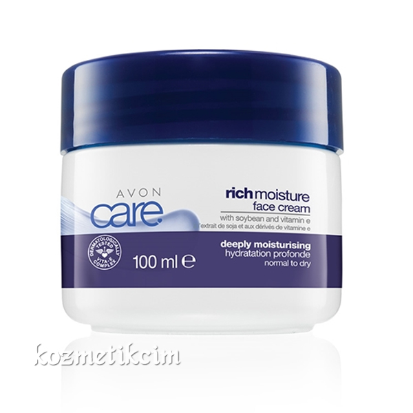 AVON Care Rich Moisture Soya Fasülyesi ve E Vitamini İçeren Yüz Kremi - 100 ml
