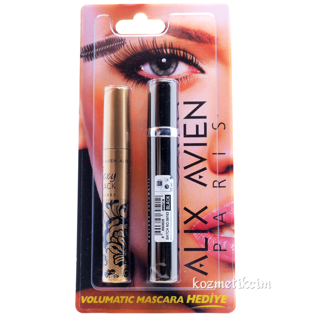 Alix Avien Sexy Black Maskara Volumatic Maskara Hediyeli Set