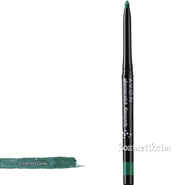 AVON Glimmerstick Diamonds Açılıp Kapanabilen Göz Kalemi Pırıltılı Emerald Glow