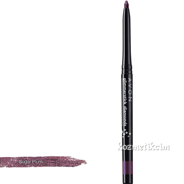 AVON Glimmerstick Diamonds Açılıp Kapanabilen Göz Kalemi Pırıltılı Sugar Plum