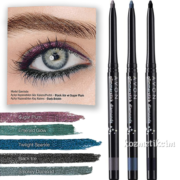 AVON Glimmerstick Diamonds Açılıp Kapanabilen Göz Kalemi Pırıltılı