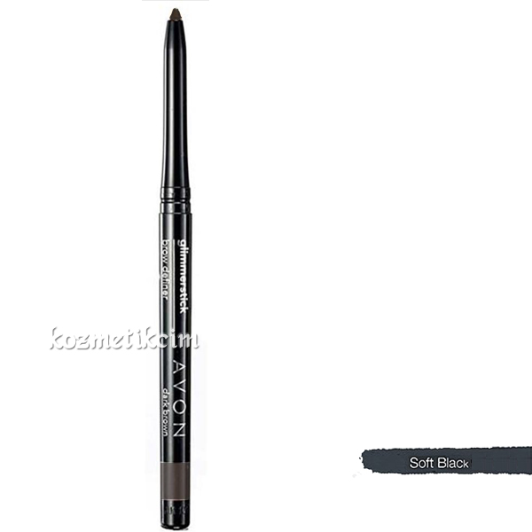 AVON True Color Açılıp Kapanabilen Kaş Kalemi Soft Black