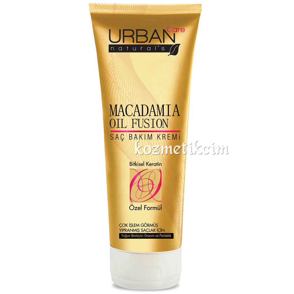 Urban Care Natural's Macadamia Oil Fusion Çok İşlem Görmüş Yıpranmış Saçlar İçin Saç Kremi