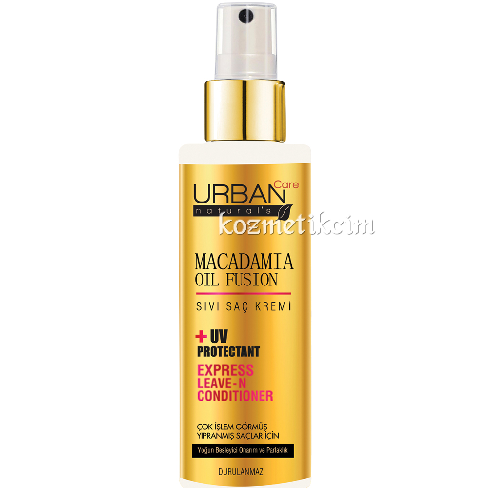 Urban Care Natural's Macadamia Oil Fusion Çok İşlem Görmüş Yıpranmış Saçlar İçin Sıvı Saç Kremi