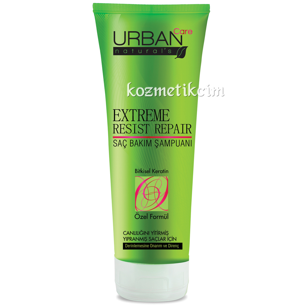 Urban Care Natural's Extreme Resist Repair Canlılığını Yitirmiş, Zayıf ve Yıpranmış Saçlar İçin Şampuan